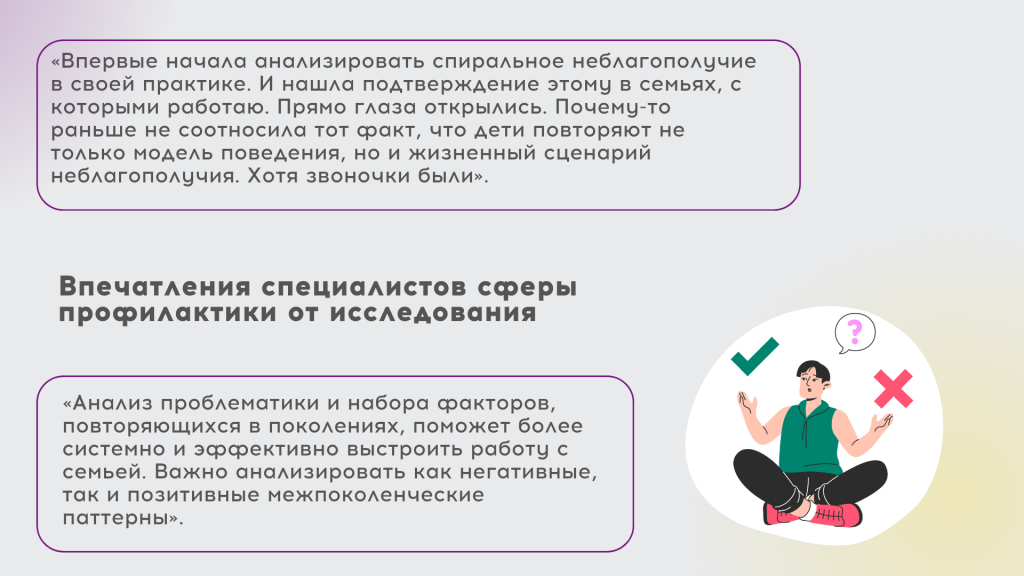 Отзывы специалистов от исследования